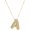 Gold, variant on Bubble Letter Necklace Gold Initial Necklaces for Women - 14K Plated Chunky Necklace Dainty Jewelry for Women A-Z