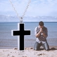 thumbnail image 3 of Cremation Cross Necklace for Ashes Stainless Steel Cross Urn Pendant Ashes Holder Memorial Jewelry, 3 of 7