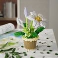 thumbnail image 3 of Puzzle Block Toys Potted Building Blocks Simulate Succulent Flower Bouquets Eternal Flowers Home Decoration Christmas Gifts,WITH BOX, 3 of 6
