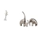 thumbnail image 1 of Figura de escritorio,Estatua de bailarina,adorno de escritorio,decoración del hogar,Estatua de bailarina moderna,regalo de cumpleaños para la oficina.,Estatua de elefante,Estatuas de, 1 of 8