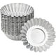 thumbnail image 1 of Molde de aluminio para tartas, molde para magdalenas, moldes para tartas de huevo, moldes para hornear, antiadherentes y reutilizables para magdalenas, pasteles, postres, helados, plateados, 40 Uds. Vhermosa YQ-1373, 1 of 8