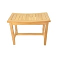 thumbnail image 3 of Grade-A Teak Wood Wina Shower Seat 24" Outdoor Patio Stool Bench, 3 of 4