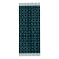 thumbnail image 3 of Women's Fashion Tassel Scarf, Blue Textured Pattern Long Shawl, Lightweight and Warm, 3 of 6