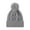 Gray, variant on Mikilon Male and Female Knitted Puffball Hats Solid Color Plus Vlevet and Thicken Warm Ski Hats Comfortable Outdoor Running Hats