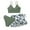 Green, variant on PMVFHDE Swim Suits for Girl 2025 Bikini Girls 3 Piece Swimsuit Bathing Suit Cute Floral Print Bikini Set With Skirt Kids Swimwear,Green,9-10 Years