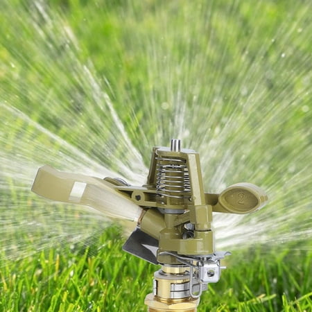 Kritne Aluminium Alloy Spray, G3/4inch Aluminium Alloy Garden Lawn Rocker Arm Irrigation Nozzle Water Spray Sprinkler Head , Irrigation Nozzle