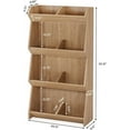 thumbnail image 3 of Tribesigns Bookcase, 4 Tier Modern Bookshelf, 55 Inch Open Display Storage Organizer for Living Room, Oak, 3 of 7