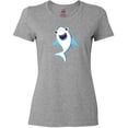 thumbnail image 3 of Inktastic Cute Shark, Little Shark, Blue Shark Women's T-Shirt, 3 of 5