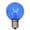 Blue, variant on Vickerman G50 LED Multi-color Transparent Glass Bulb E17 Nickel Base.