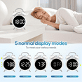 thumbnail image 2 of Clock for Sleepers Retro Metal Bell,Large Big Numbers Display with Backlight, Small Bedside Digital Clock for Bedrooms A, 2 of 7