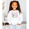 thumbnail image 3 of Summer Vibes Sweatshirt for Women, Teens, & Girls Colorful Palm Tree Vacation Pullover White Sweatshirt Youth XS, 3 of 5
