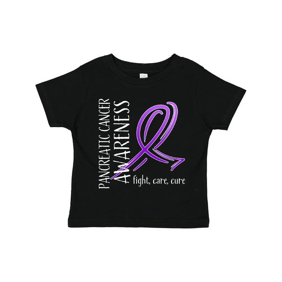 Inktastic Pancreatic Cancer Awareness- Fight, care, cure Boys or Girls Toddler T-Shirt