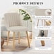 thumbnail image 3 of Set of 2 moderno beige fabric dining sillas con forrado asientos, curved backrests, y oak legs, 3 of 9