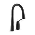 thumbnail image 2 of Kohler  Simplice Two-Hole Kitchen Sink Faucet with 14.75 in. Pull-Down Swing Spout - Matte Black, 2 of 2