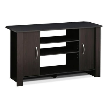 Pemberly Row Wood TV Stand Entertainment Center for TV up to 46" in Espresso