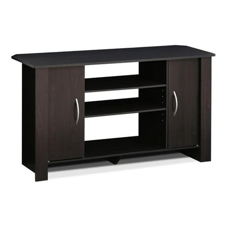 Maklaine Wood TV Stand Entertainment Center for TV up to 46" in Espresso