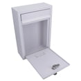 thumbnail image 6 of White Modern Style Letter Post Mail Box Metal Wall Door Gate House Lockable, 6 of 6