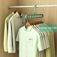 thumbnail image 2 of 10 Pcs Clothes Hanger Racks Multi-port Support Circle Clothes Drying Multifunction Plastic Scarf Clothes Hanger Hangers Storage Rack, 2 of 7