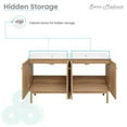 thumbnail image 5 of Swiss Madison SM-BV666D-3 Classe 60" Free Standing Double Basin Vanity Set - Golden Oak /, 5 of 6