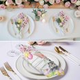 thumbnail image 3 of Grey Easter Bunny Cloth Napkins, Spring Colorful Egg Flower Wood Grain Washable and Reusable Dinner Napkins Set of 6, Table Napkin for Kitchen Party Birthday Wedding Hotel Housewarming 20"x20", 3 of 9