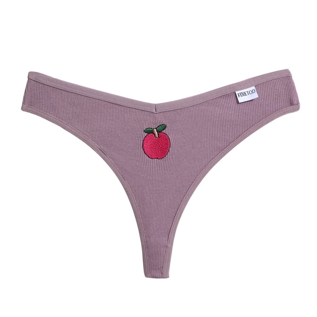Tanga De Algodón M-XL Para Mujer , Ropa Interior De Cintura Sexy Conpangjing