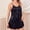 Black, variant on FRSASU Short Satin Nightgown for Women,V-Neck Strap Backless Slip Dress Sleepwear & Lingerie,Soft Nightwear Yellow