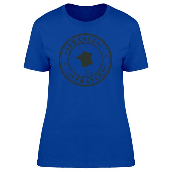 Cool Grunge France Map Tee Women's -Image by Shutterstock