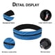 thumbnail image 3 of Hukapapa Riñonera deportiva de seda con leche, riñonera elástica con doble cremallera, riñonera impermeable para correr y yoga, color azul, 3 of 5