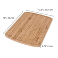 thumbnail image 6 of BlauKe® Wood Cutting Board for Kitchen – 18x12" Extra Large Bamboo Cutting Board with Juice Groove – Wooden Chopping Board, Serving Tray, Butcher Block, 6 of 13