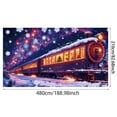 thumbnail image 3 of SIfdSeng Get it Fast Glow In the Dark Garage Door Banner for Outdoor Holiday Yard with Festive Santa Sleigh Reindeer Design Weather Large Size Holiday Party Sign, 3 of 5