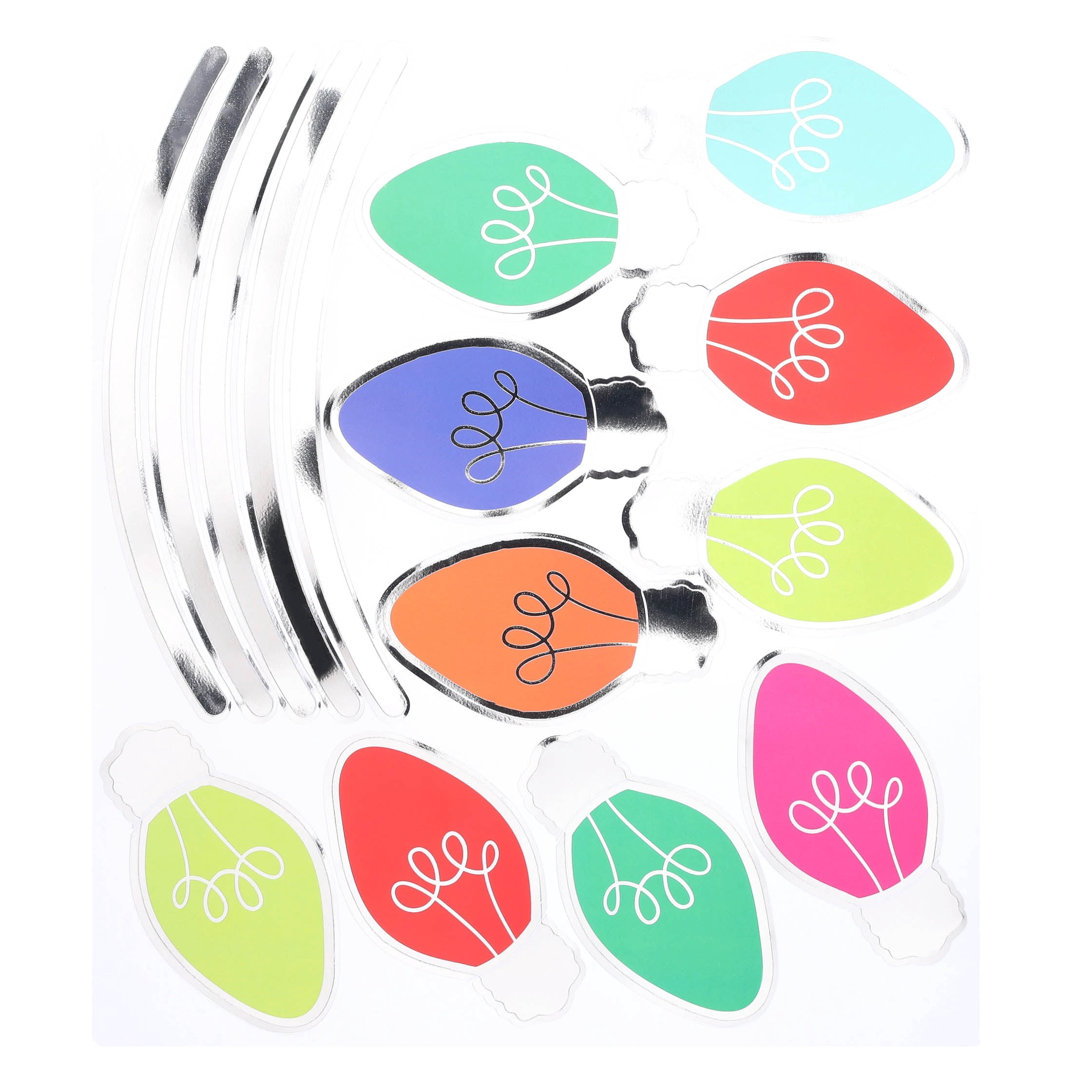 Magnetic Christmas Light Bulb Decorations, Multicolor, by Holiday Time
