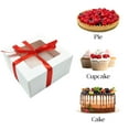 10 Inch Cake Box with Cake Boards Set 20pcs 10x10x5 Inches, Bakery Box
