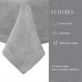 thumbnail image 3 of Villeroy & Boch Villeroy and Boch La Classica Luxury Linen Fabric Tablecloth Gray/Silver 70"x126" Oblong Oblong, 3 of 7