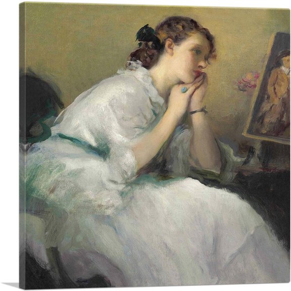 ARTCANVAS Dreamer Canvas Art Print by Fernand Toussaint - Size: 12" x 12" (0.75" Deep)
