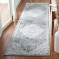 thumbnail image 3 of SAFAVIEH Phoenix Jepson Medallion Area Rug, Grey/Ivory, 6'7" x 6'7" Round, 3 of 9