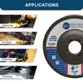 thumbnail image 3 of Discos de solapa Benchmark Abrasives Premium de alta densidad, grano 60, 3 of 6