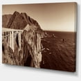 thumbnail image 2 of Bixby Bridge View Panorama - Landscape Canvas Art Print, 2 of 4