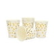 thumbnail image 2 of Xihbxyly Set de Suministros para Fiestas, Platos, Vasos y Servilletas Desechables de Papel Gold Point, Multiusos para Picnics, Eventos Especiales y Comidas Diarias. Paquete de 25 Piezas, 18 Cm, Fácil, 2 of 3