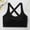 Black, variant on OGLCCG Sports Bra for Teens Girls Padded Medium Support Criss Cross Back Strappy Workout Bra High Impact Gym Activewear Top 5-15 Years