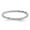 White, variant on Fine Jewelry 925 Sterling Silver Rhodium Rice Bead Ring for Women Size 10