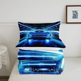 YST Racing Car Comforter Set Full Size, Speed Sports Car Bedding Set