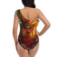 thumbnail image 5 of Goofa Moonlit Hairless Cat Monk Pattern Women's One Piece Swimsuits Tummy Control Bathing Suits Asymmetric One Shoulder Swimwear-, 5 of 6