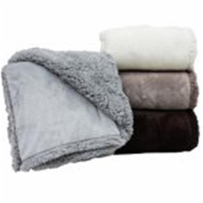 50 x 60 in. Sherpa Throw Blanket, Assorted