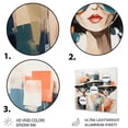 thumbnail image 3 of Designart "Stylish Hats Collection IV" Fashion Metal Wall Decor, 3 of 5
