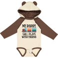 thumbnail image 3 of Inktastic Daddy Still Plays with Trains Boys or Girls Long Sleeve Baby Bodysuit, 3 of 5