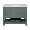 thumbnail image 5 of Lakeshore 42" Bathroom Vanity with Sage Green Cabinet and Engineered Carrara Top, 5 of 6
