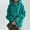 Mint Green, variant on Babysbule Winter Jackets for Women Women's Solid Color Hoodie Zipper Long Sleeve Sweatshirts Long Coat Tops With Pockets