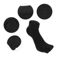 thumbnail image 3 of Unique Bargains 1 Pair Full Finger Two Toe Socks Unisex Non Slip Sticky Daily Fit Finger Socks Black, 3 of 7