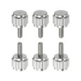 thumbnail image 1 of Unique Bargains 10pcs Tête Plate Ronde Moleté Pouce M2x5mm Main Serrage Vis Filetées Boulons de Bouton pour Vernier Étriers, 1 of 5