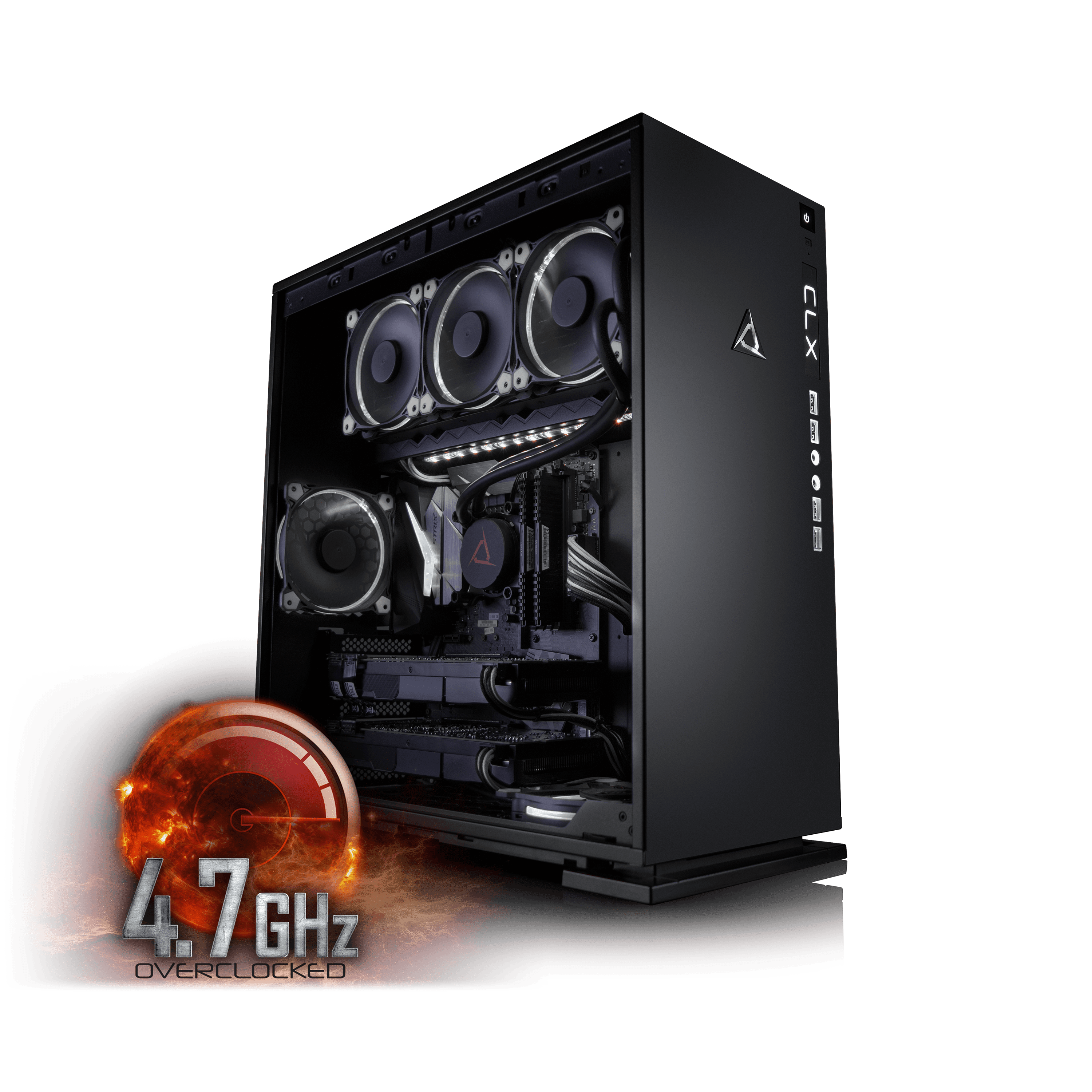 CybertronPC CLX Set High Performance Gaming PC Tripple-Liquid Cooled Z270 Asus Motherboard Intel i7 7700K 4.7GHz(OC)... by CybertronPC